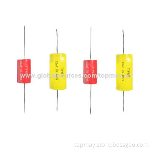 Metalized Polypropylene Film Capacitors with ≤0.1% Axial and Epoxy Resin Coating
